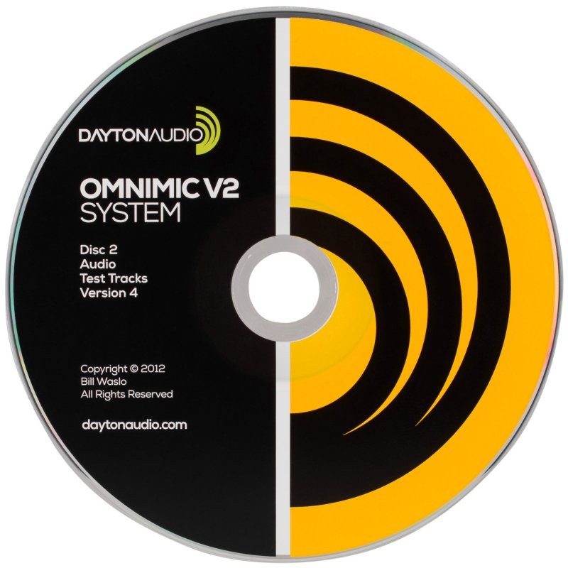 DAYTON AUDIO OMCD Version 4 test CD for OmniMic V2