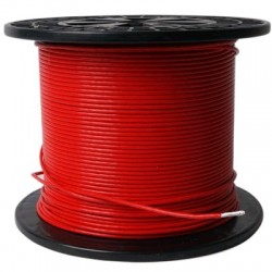 ELECAUDIO FC116TS Fil de Câblage Cuivre/Argent FEP 1.6mm² (Rouge)