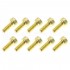 TCHC Screws Cylindrical Head BTR M3x8mm Gold (x10)