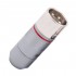 EIZZ EZ-205 Male 3 Poles XLR Connector PTFE Platinum Plated Ø9mm Red (Unit)