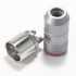 EIZZ EZ-205M Male 3 Poles XLR Connector PTFE Platinum Plated Ø9mm Red (Unit)