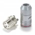 EIZZ EZ-205F Connecteur XLR Femelle 3 Pôles PTFE Plaqué Platine Ø9mm Rouge (Unité)