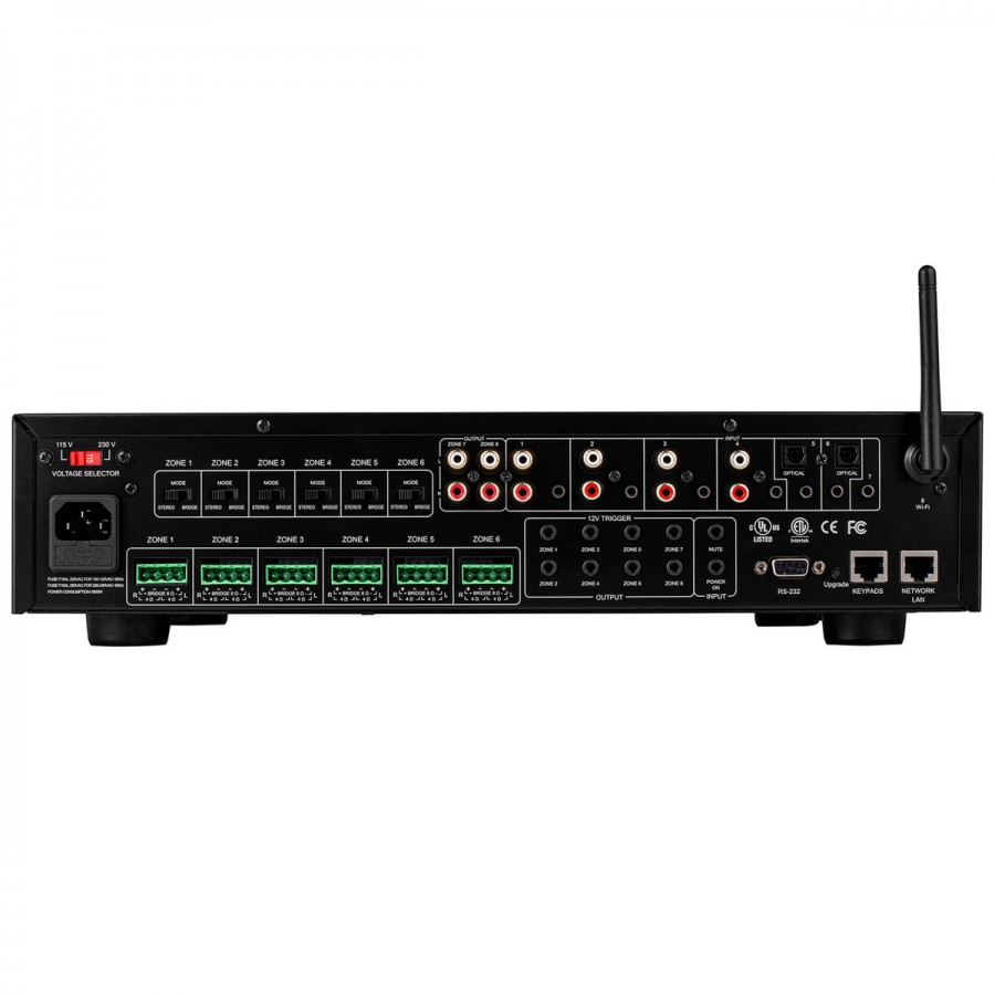 DAYTON AUDIO DAX88 Amplifier 8 Sources 8 Zones WiFi 80W 4 Ohm