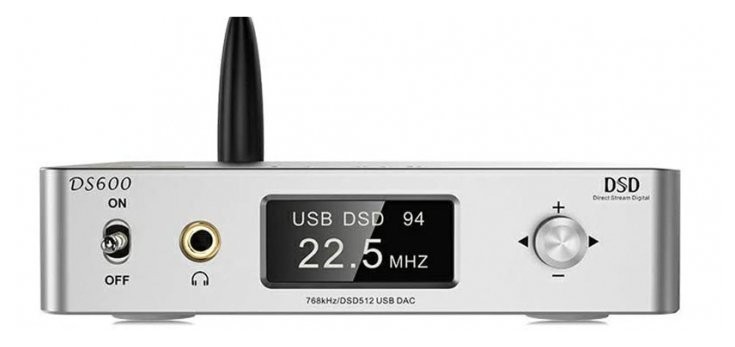 1MII LAVAUDIO DS600 DAC Double ES9038Q2M 32bit / 784 kHz DSD512 XMOS U208 Bluetooth 5.0 Argent