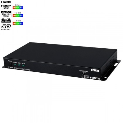 CYP CPLUS-V11PE8 HDMI Audio Extractor 4K60 LPCM 7.1 with EDID Management and RS-232 Control