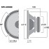 MONACOR SPH-200KE Speaker Driver Midbass 80W 8 Ohm 90dB