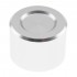 Aluminium Button D Shaft 25mm Ø6mm Silver