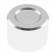 Aluminium Button D Shaft 25mm Ø6mm Silver