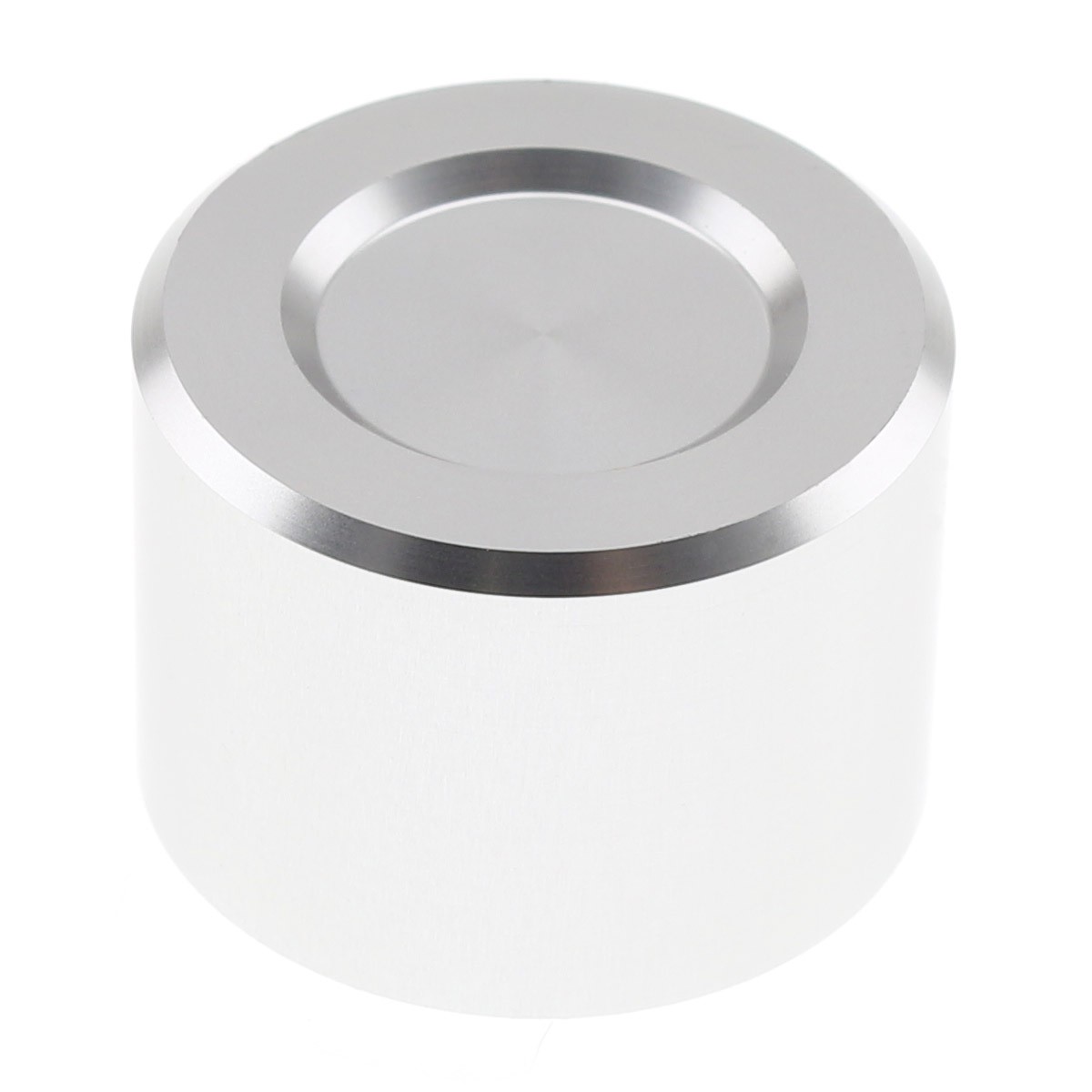 Aluminium Button D Shaft 25mm Ø6mm Silver