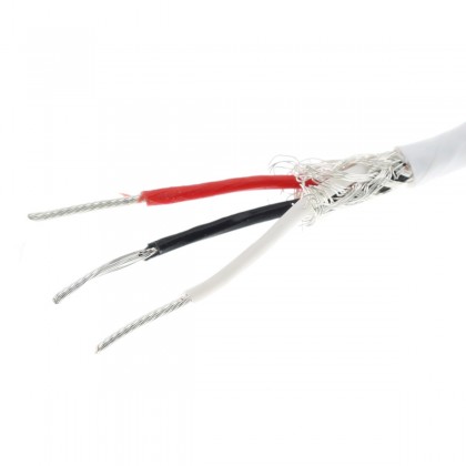 Balanced Interconnect Cable Silver Plated Copper PTFE 3x0.25mm² Ø3.5mm