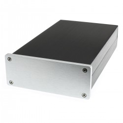 DIY Aluminum Case Silver Front Panel 260 x 155 x 60mm