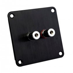 JANTZEN AUDIO Carbon Speaker Terminal Blocks with Aluminum Mounting Plate