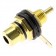 RCA Plug Gold Plated Black (Unit)