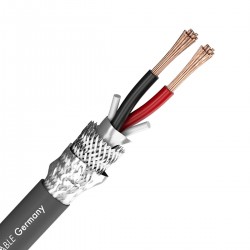 SOMMERCABLE MERIDIAN SP215 FG Speaker cable OFC 2x1.5mm² Shielded Ø 8mm