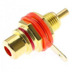 RCA Plug Gold Plated Red (Unit)