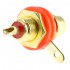 RCA Plug Gold Plated Red (Unit)