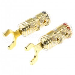 Viablue TS Spade Plug Gold Plated 24K Ø 8mm (Set x4)