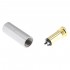 Female Stereo Jack 3.5mm Connector Gold Plated Ø6mm