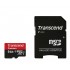 TRANSCEND Carte Mémoire Micro SDHC Class 10 64Gb + Adaptateur