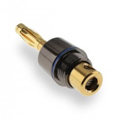 EIZZ-505 Fiches Banane Cuivre Plaquée Or 24K Ø7mm (La paire)