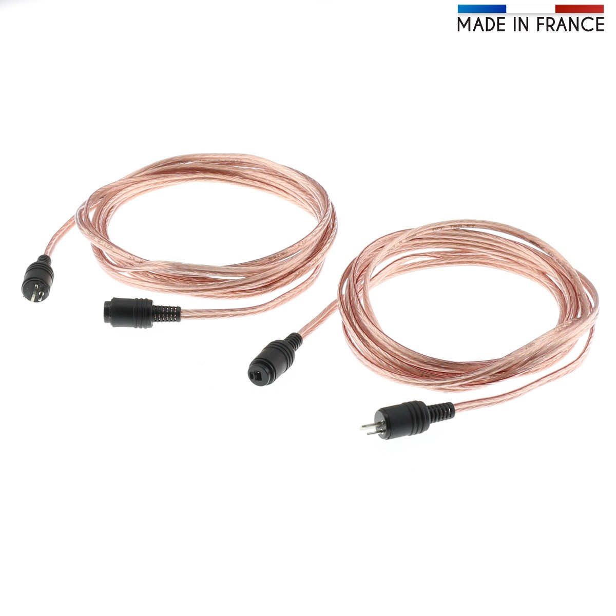 AUDIOPHONICS Speakers cables 2 Pin DIN for Bang & Olufsen / NAIM (Pair) 3m