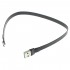 ADT-LINK Câble USB-A Mâle vers Micro USB Mâle Plat 30cm