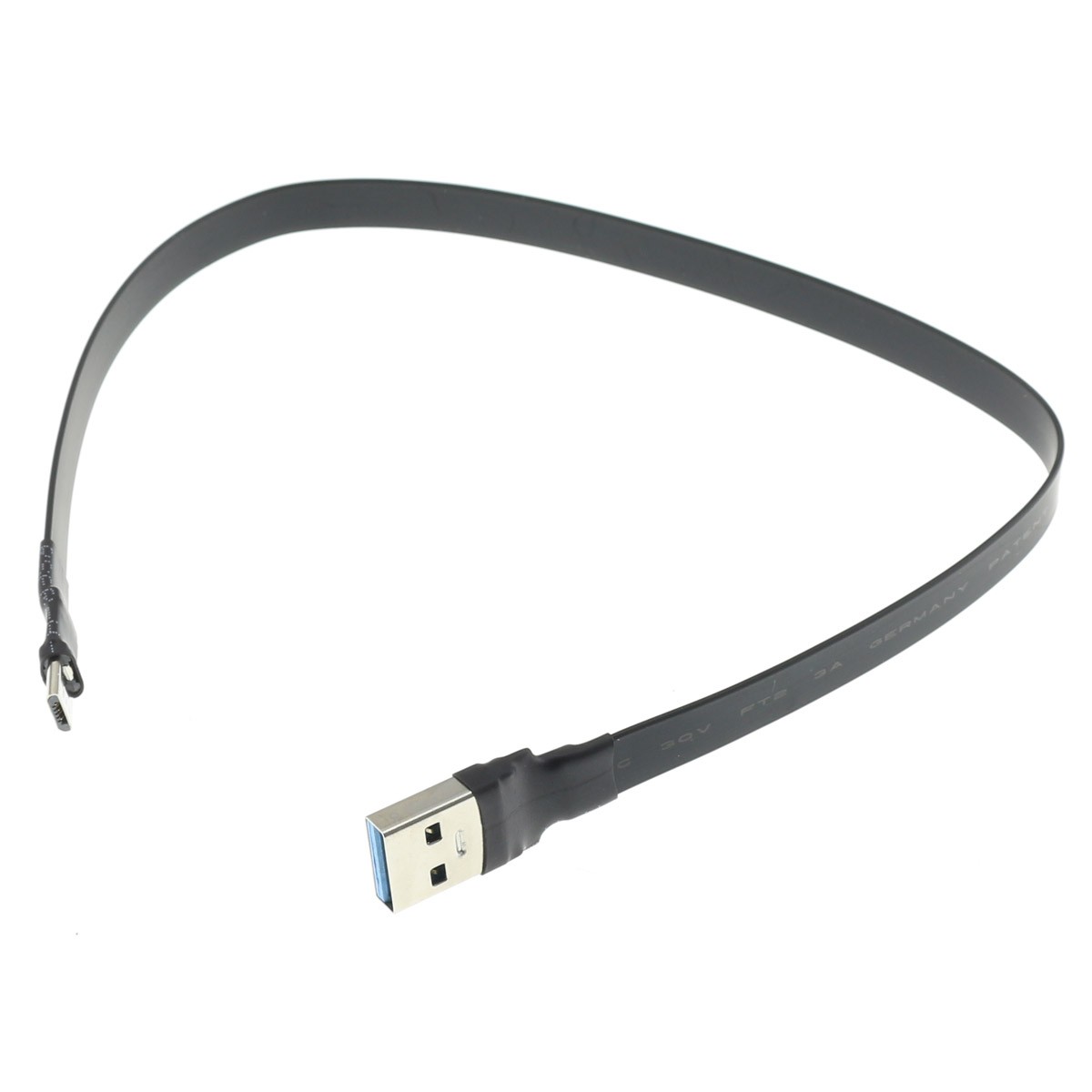Cable Length: 30cm Cables 0.3M/1FT USB 2.0 Extension Cable Type A Male to Micro 5 Pin Male Transparent Blue Extended AM V8 50cm/100cm/150cm/300cm/500cm