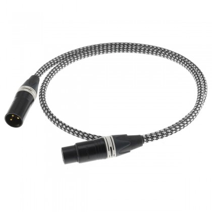 Câble de Modulation XLR Femelle - XLR Mâle Plaqué Or 0.5m CANARE L-4E6S Noir