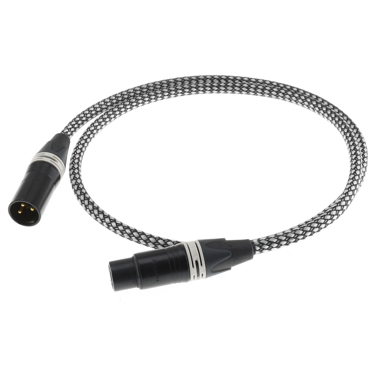 Interconnect Cable Female XLR - Male XLR Gold Plated CANARE L-4E6S 1m Black