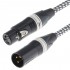 Câble de Modulation XLR Femelle - XLR Mâle Plaqué Or CANARE L-4E6S 1m Noir