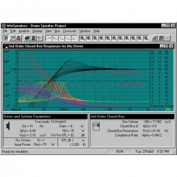 TRUE AUDIO WINSPEAKERZ Logiciel de Simulation pour Conception d'Enceintes