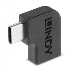 LINDY USB-C Female USB-C to Male USB-C Angled Adapter