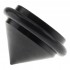 Spikes M3 Aluminum Rubber Ø31x21mm Black (Unit)