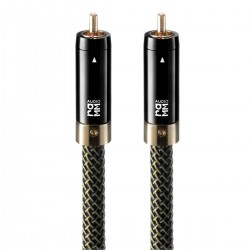 RAMM AUDIO ELITE8 Câbles RCA Cuivre OCC Cryo Plaqué Or 0.5m (La paire)