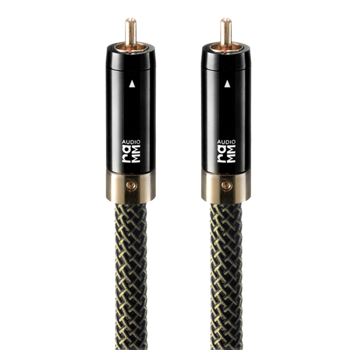 RAMM AUDIO ELITE 8 Câbles RCA Cuivre OCC Cryo Plaqué Or 1m (La paire)