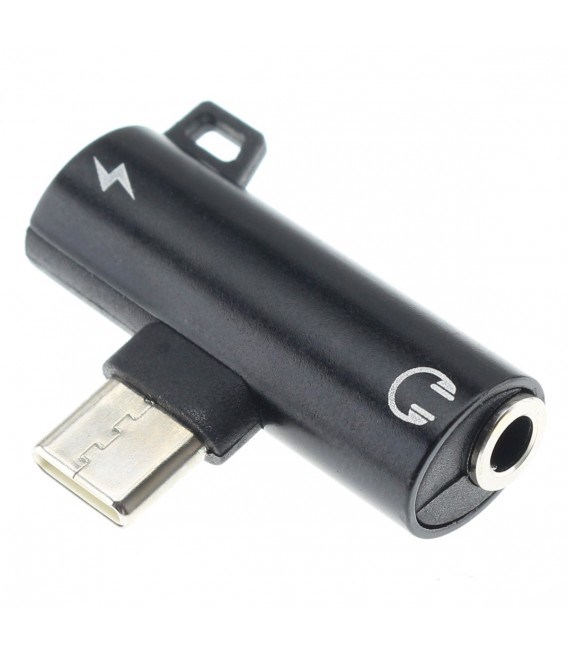 Adaptateur USB C Vers Jack 3.5 Mm - PSCJ1BK - Noir POSS : L'adaptateur à Prix