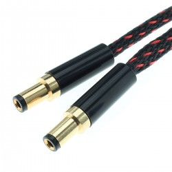 Power Cable Jack DC 2.1mm to DC 2.1mm Gold Plated 0.5m