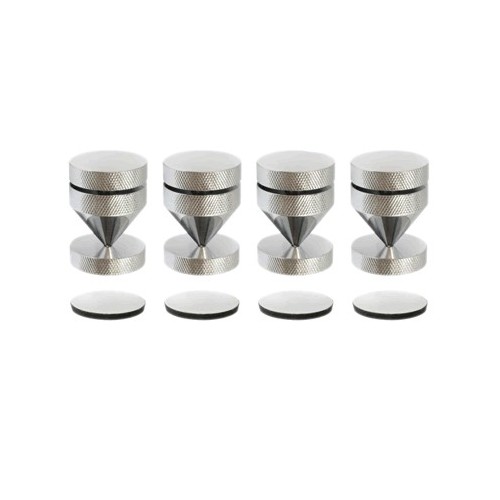 Lot De 4 Pointes Découplage Haut-Parleur M6 Inox + Contre-Pointes – Cônes Ajustables Pour Enceintes Hi-Fi