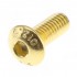 Screws SHCS Round Head Steel BTR M4x10mm Gold (x10)