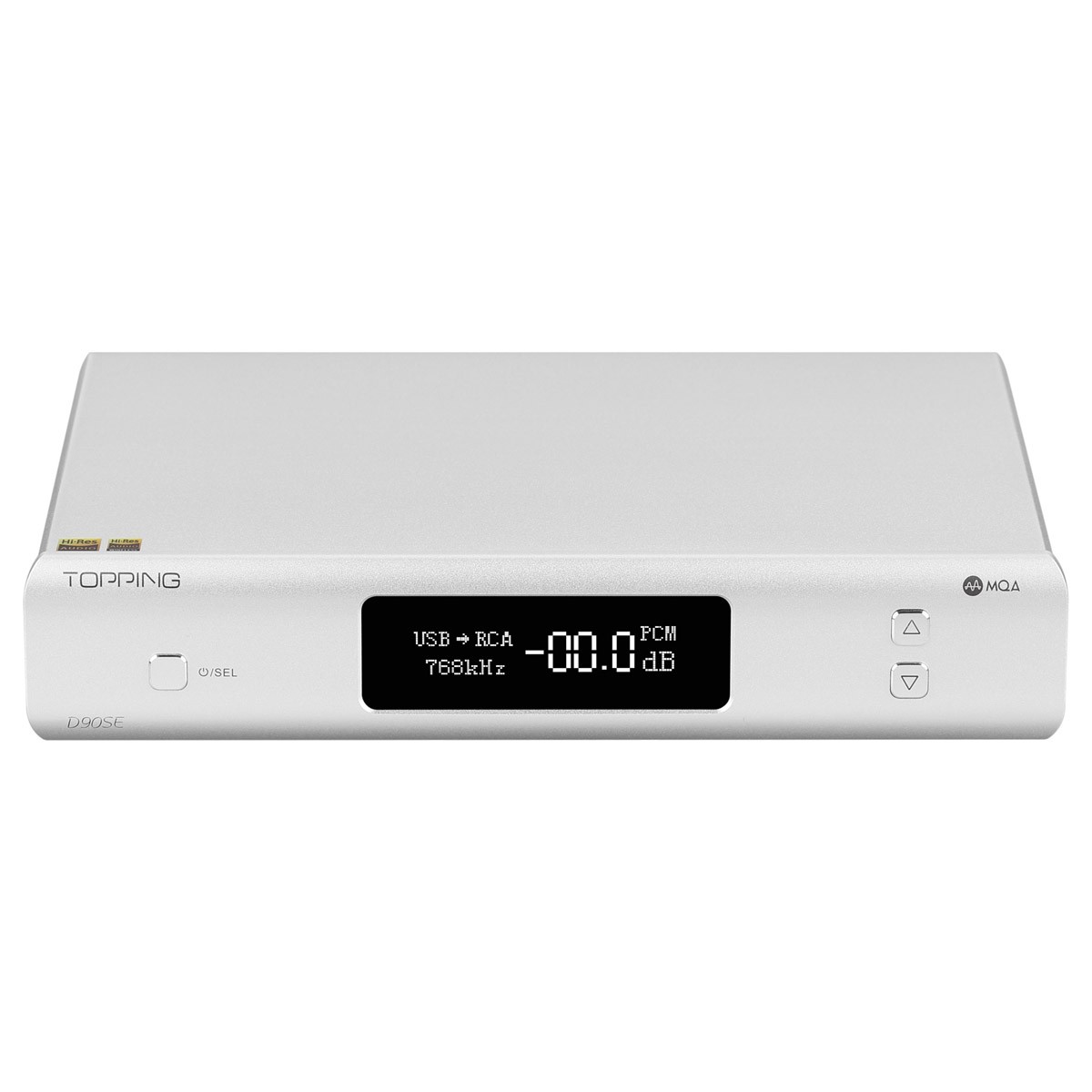 TOPPING D90SE Balanced DAC ES9038Pro 32bit 768kHz DSD512 MQA Silver