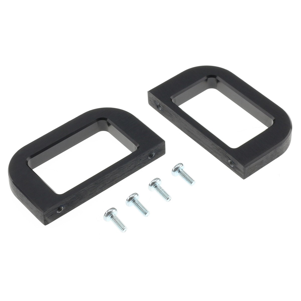 HIFI 2000 Aluminum 2U Handles Black (Pair)