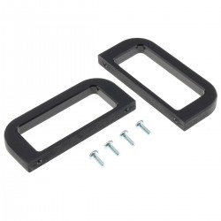 HIFI 2000 Aluminum 3U Handles Black (Pair)