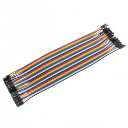 Jumpers GPIO femelle/femelle 2.54 vers 2mm pour (x40)