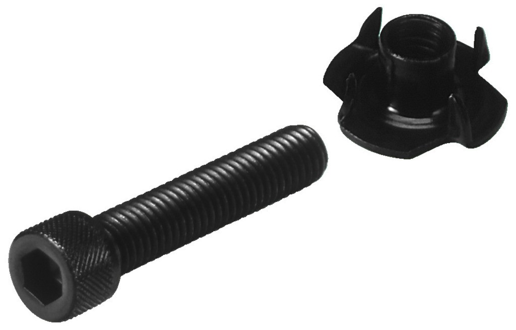 Screws with hollow panel + knurled nut 8x40mm (x8)