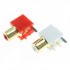 RCA Plugs Gold Plated for PCB (La paire) Plastic