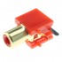 RCA Plugs Gold Plated for PCB (La paire) Plastic
