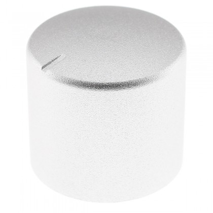 Aluminum Button 25mm Ø6mm Silver