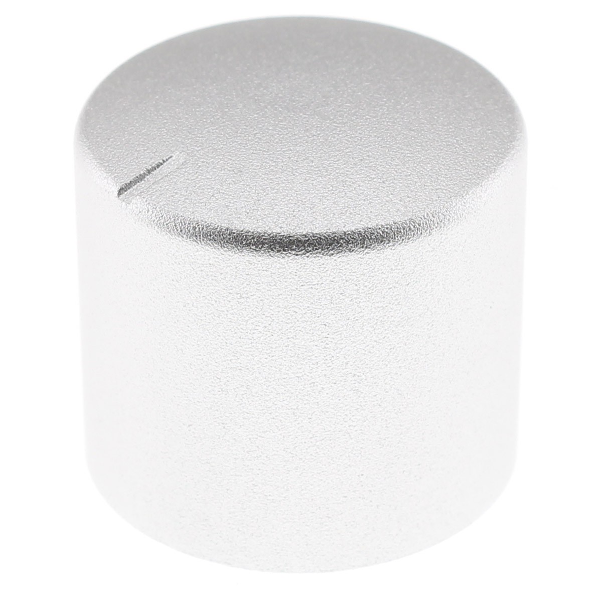 Aluminum Button 25mm Ø6mm Silver