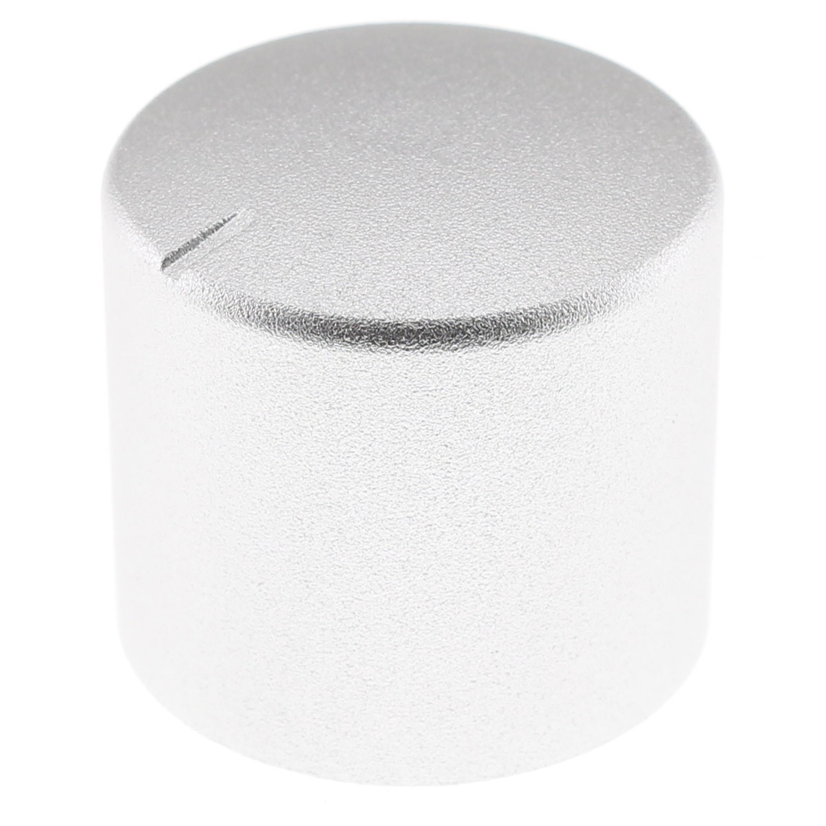 Bouton Aluminium 25mm Ø6mm Argent