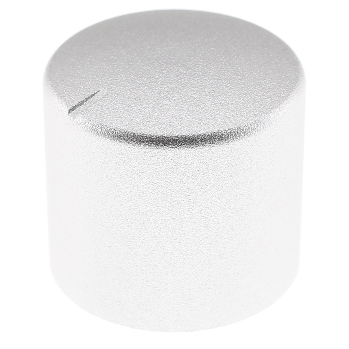 Bouton Aluminium 25mm Ø6mm Argent